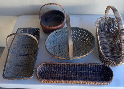 Vintage Assorted Wicker Baskets - Image 1 of 4