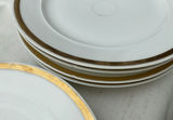 Floral gilt-edged porcelain dinnerware set - thumbnail 14 of 16