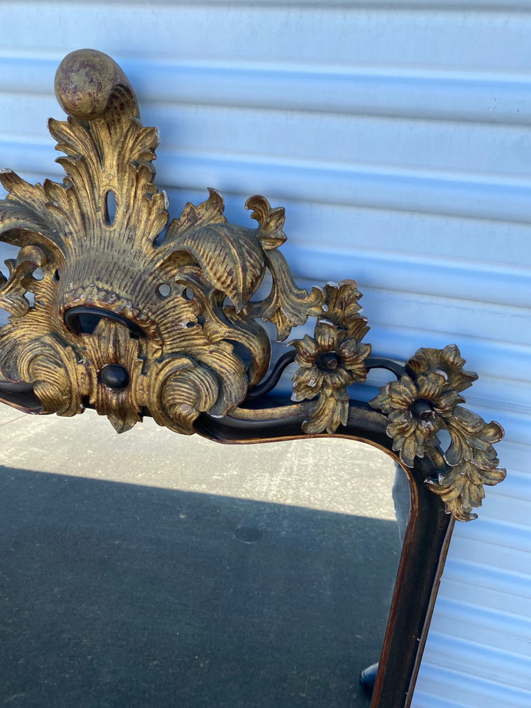 Antique Gilt-edged Wall Mirror - image 2 of 6