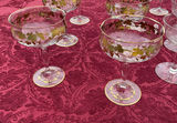 Vintage Gold-trimmed grapevine stemware collection - thumbnail 2 of 6
