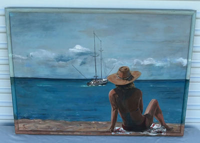 Lanai Original Acrylic By Hattan - Image 1 of 6