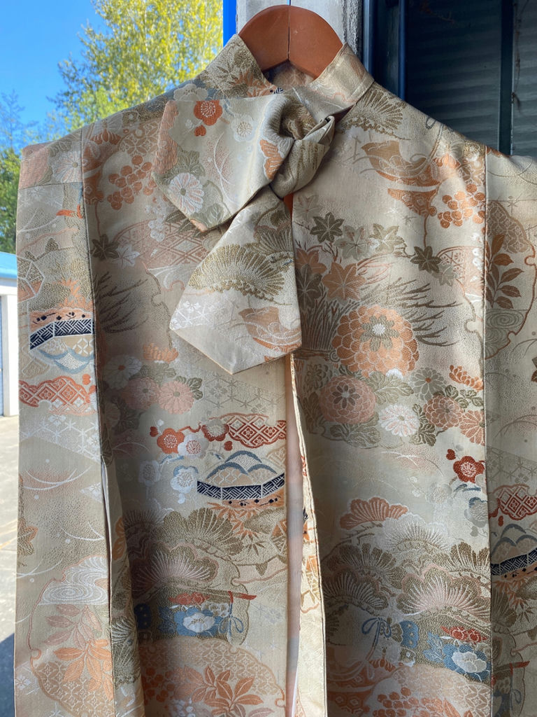 Handmade Japanese Floral Cape - image 2 of 6