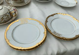 Floral gilt-edged porcelain dinnerware set - thumbnail 5 of 16