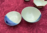 Vintage Japanese Ceramic bowls with lids and a leaf-shaped dish - thumbnail 3 of 10