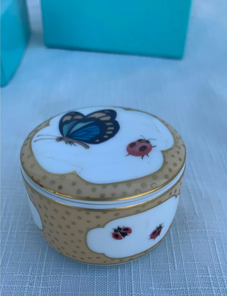 Limoges Porcelain Tiffany Pill Box - image 3 of 3
