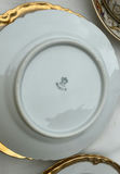 Floral gilt-edged porcelain dinnerware set - thumbnail 6 of 16