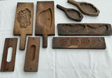 Assorted wooden printing blocks with carved designs - thumbnail 1 of 6