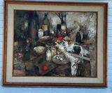 MCM Large Original Oil By Michel De Gallard - thumbnail 1 of 8
