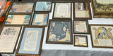 Collection of Vintage Framed Poetry Prints and Decorative Box - thumbnail 1 of 12