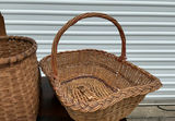 3 Vintage Baskets With Handle - thumbnail 2 of 8