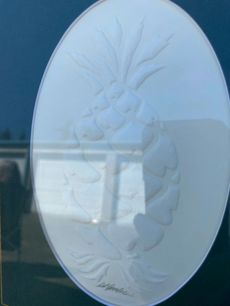 Wooden Framed Wall Mirror With Graphic - image 6 of 6
