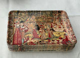Assorted Asian-style ceramic bowls, decorative boxes, plates, and a round wooden box - thumbnail 7 of 10