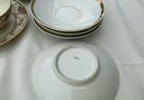 Floral gilt-edged porcelain dinnerware set - thumbnail 8 of 16
