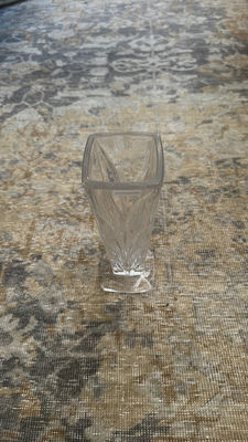 Godinger Vase & Plastic Tulips - Image 1 of 8