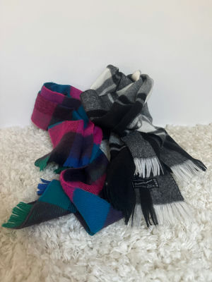 Two Acrylic Scarves - One Francois Duchamps - Image 1 of 4