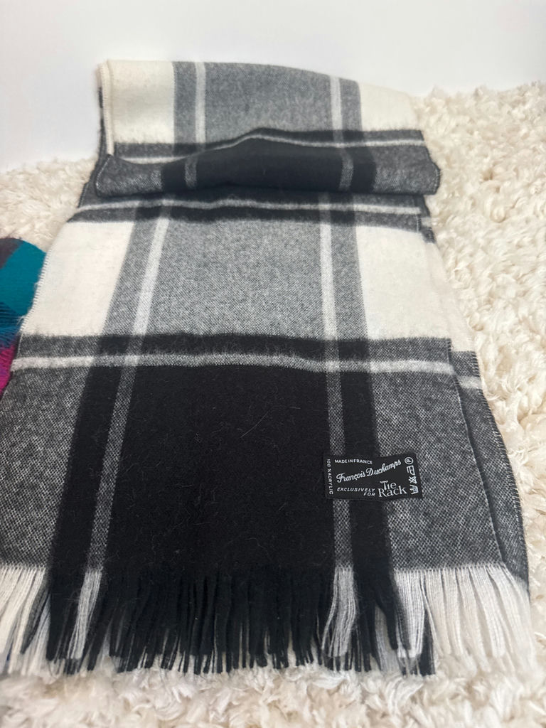 Two Acrylic Scarves - One Francois Duchamps - image 4 of 4
