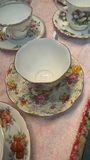 Lot of 8 Vintage English Fine Bone China Teacup & Saucer Sets - Includes Shelley "Wild Flowers" - thumbnail 17 of 17