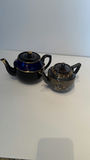 Vintage British Teapot Lot of 2 - Cobalt Blue Price Bros & Moriage Standard England - thumbnail 1 of 10