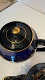 Vintage British Teapot Lot of 2 - Cobalt Blue Price Bros & Moriage Standard England - thumbnail 7 of 10