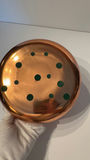 Vintage Solid Copper Basin Bowl - Round Metallic Display Tub - thumbnail 3 of 3