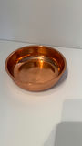Vintage Solid Copper Basin Bowl - Round Metallic Display Tub - thumbnail 1 of 3