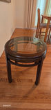 Round glass-top coffee table - thumbnail 3 of 3