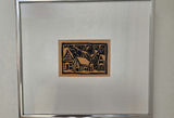 Framed Artwork Prints and Carved Wood Mask - thumbnail 2 of 3