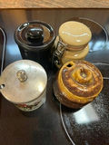 Coffee Grinder, Glassware & Kitchen Canisters Lot - thumbnail 4 of 4