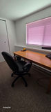 Wood Desk with Black Office Chair - thumbnail 5 of 5