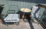 Patio Furniture Set with Mosaic Side Table & Bonus Cushions - thumbnail 1 of 5