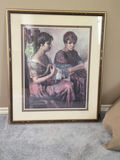 Framed Pastel Print — "Two Women" by Ventosa - thumbnail 1 of 3