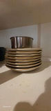 Stoneware Dinnerware Set with Leaf/Wheat Motif - thumbnail 8 of 12