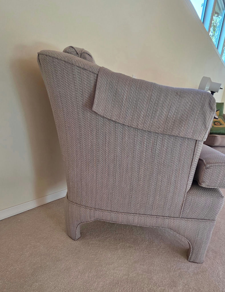 Upholstered Barrel-Back Armchairs (Pair) – Cushions Not Included - image 4 of 8