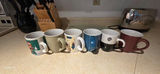 Coordinating Red & Navy Plastic Dinnerware Set with Mixed Mugs - thumbnail 1 of 8