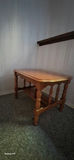 Wood Side Table with Spindle Legs (Drop-Leaf/Gate-Leg Style) - thumbnail 3 of 4