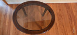 Round glass-top coffee table - thumbnail 2 of 3