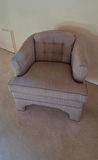 Upholstered Barrel-Back Armchairs (Pair) – Cushions Not Included - thumbnail 1 of 8