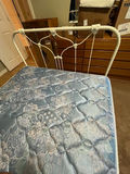 Antique Iron Bed with Brass Trim (Three-Quarter Size) — Complete with Mattress & Linens - thumbnail 3 of 3