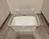 Assorted woven baskets and marble-pattern laundry hamper - thumbnail 2 of 7