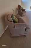 Upholstered Barrel-Back Armchairs (Pair) – Cushions Not Included - thumbnail 8 of 8