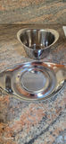 Green fish-shaped ceramic creamer with matching plate, stainless steel creamer with saucer, and Vinturi wine aerator box - thumbnail 7 of 7