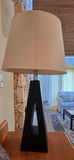 Pair of Modern Triangular Base Table Lamps - thumbnail 4 of 7