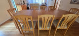 Solid Oak Dining Table with 8 Chairs - thumbnail 4 of 5