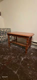 Solid Wood Coffee Table with Turned Legs and Lower Shelf - thumbnail 2 of 4