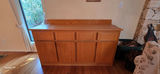 Wooden kitchen island with drawers and cabinet doors - thumbnail 1 of 4