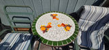 Patio Furniture Set with Mosaic Side Table & Bonus Cushions - thumbnail 2 of 5