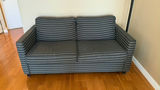 Upholstered Sofa – Grey/Blue Stripe - thumbnail 1 of 1
