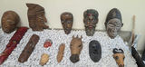 Collection of Carved Wood Tribal Masks & Figures - thumbnail 3 of 3