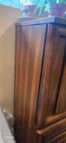 Oak Armoire/Chest with Bi-Fold Doors and Six-Drawer Base - thumbnail 6 of 7