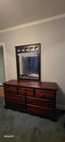 Wood Dresser with Attached Mirror - thumbnail 2 of 4
